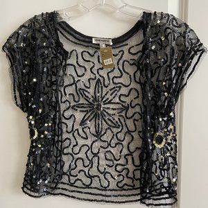Sequins Cover up in Black size S